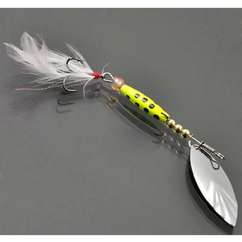 10 г рыболовная ложка блесна блестка металлический Спиннер крючок с твердой