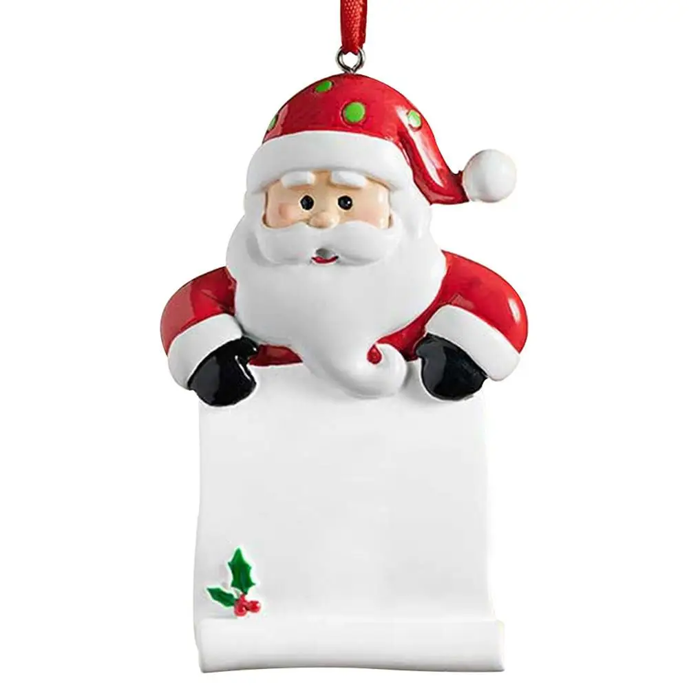 

Santa Holding Parchment Tree Ornaments Personalized Ornament