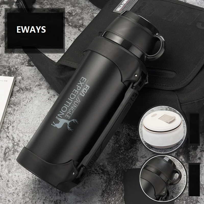 Stainless Steel Insulated Thermos Bottle 1L/2L /3L/ Outdoor Travel Coffee Mugs Thermal Vaccum Water Bottle Thermal Mug