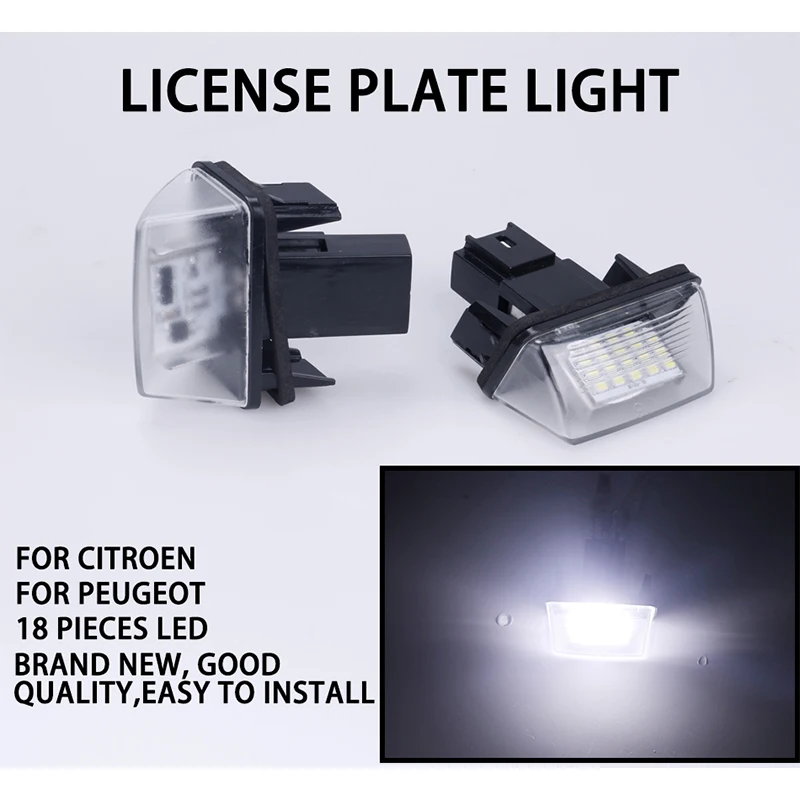 Автозапчасти автомобильный светодиодный фонарь номерного знака для Peugeot Citroen Tepee