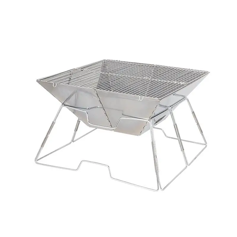 

Non-Stick Surface Folding Barbecue Grill Portable Stainless Steel Bbq Grill Outdoor Camping Picnic Tool Multi Barbecue Grills