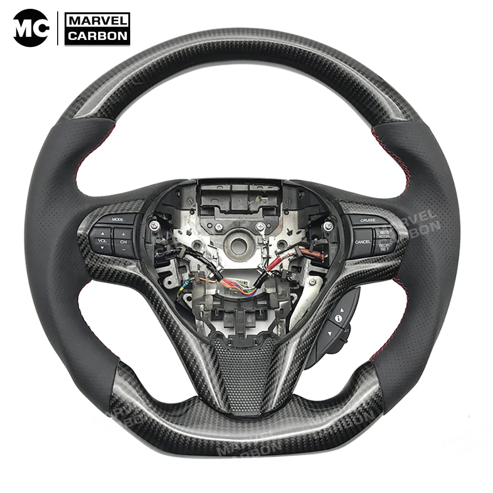 Дисплей гоночного автомобиля 100% натуральное углеродное волокно рулевое колесо