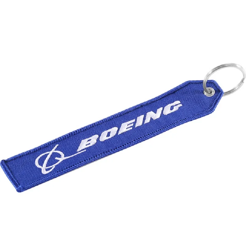 Boeing брелок для ключей, авиационные подарки, вышивка, настраиваемая цепочка для ключей, кольцо lugguage, бирки llaveros, модная вешалка