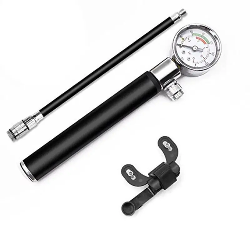 

Y1UC Mini Bike Pump with Gauge High Pressure Meter Bicycle Air Supply Inflator