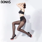 BONAS 40D женские колготки большого размера, подходящие для 100 кг, женские колготки, сексуальные тонкие летние модные колготки