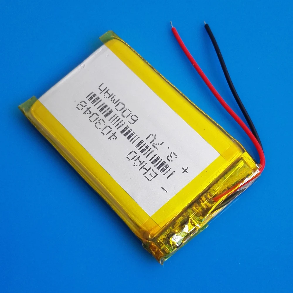 Литий-полимерные аккумуляторные батареи 3 7 в 600 мАч 403048 Lipo для MP3 GPS DVD-рекордера