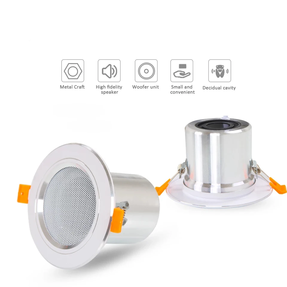 Потолочный динамик для ванной комнаты задняя крышка 3 дюйма 10 Вт 95 мм вырезанный