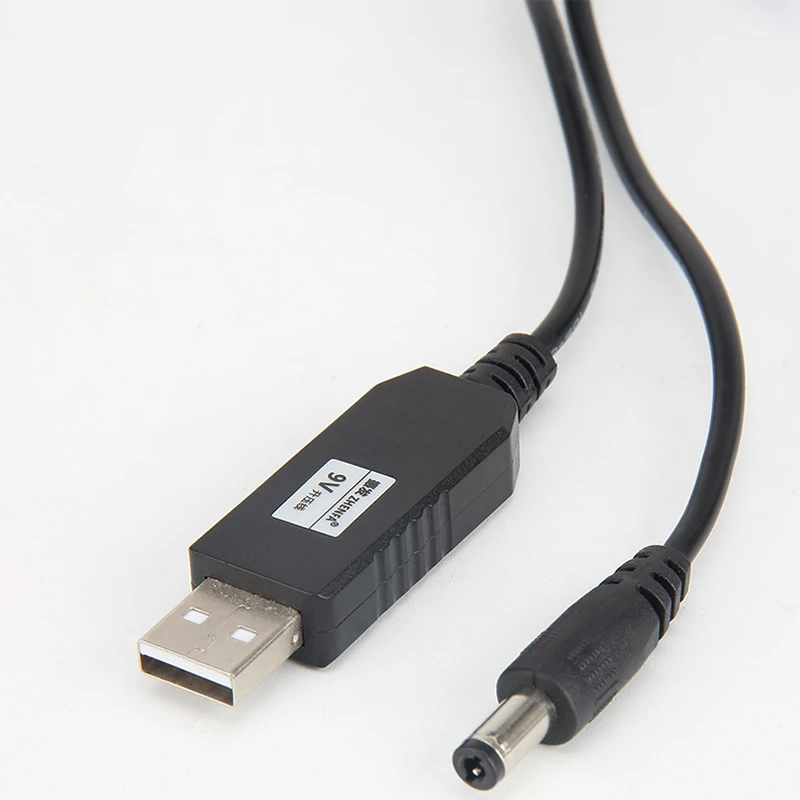 zhenfa einzigen block elektrische gitarre effekt pedal power adapter 9v 1a usb kabel 5v zu 9v power bank netzteil interne negativ free global shipping