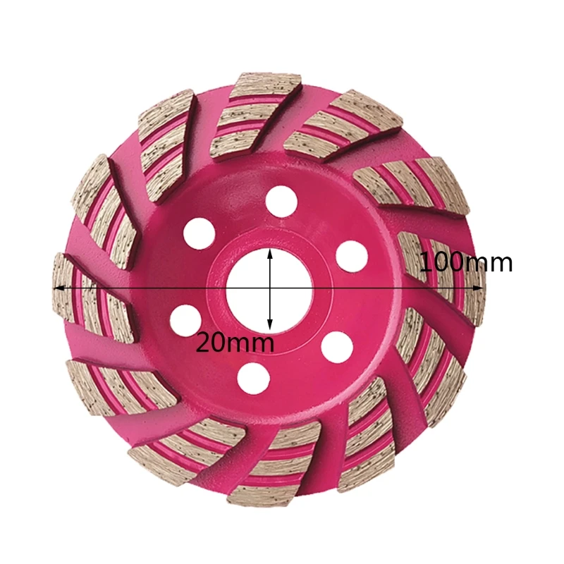 

100mm Diamond Grinding Cup Wheel Concrete Stone Cutting Disc For Power Tool