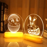 led lanterns 3d decoration lights ornaments holiday lamp easter lamps 3d acrylic 16 213cm dressing up supplies