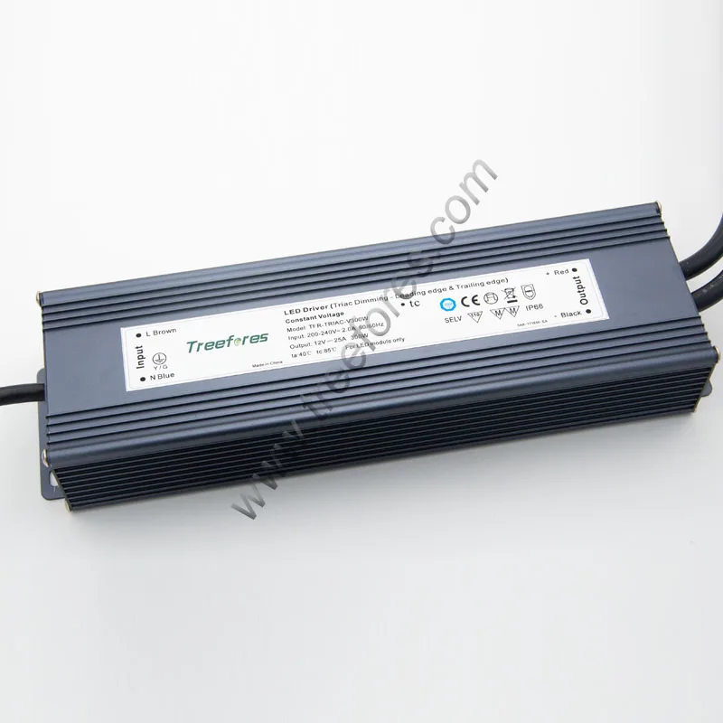Triac ведущий край затемнения IP66 водонепроницаемый светодиодный драйвер 80 Вт 100 Вт 120 Вт 150 Вт 200 Вт 300 Вт 360 Вт источник питания CE 12 в 24 В dc трансформатор