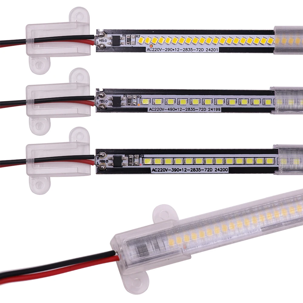 10 шт. 8 Вт Светодиодный светильник для бара твердая полоса 2835 SMD AC220V алюминиевый