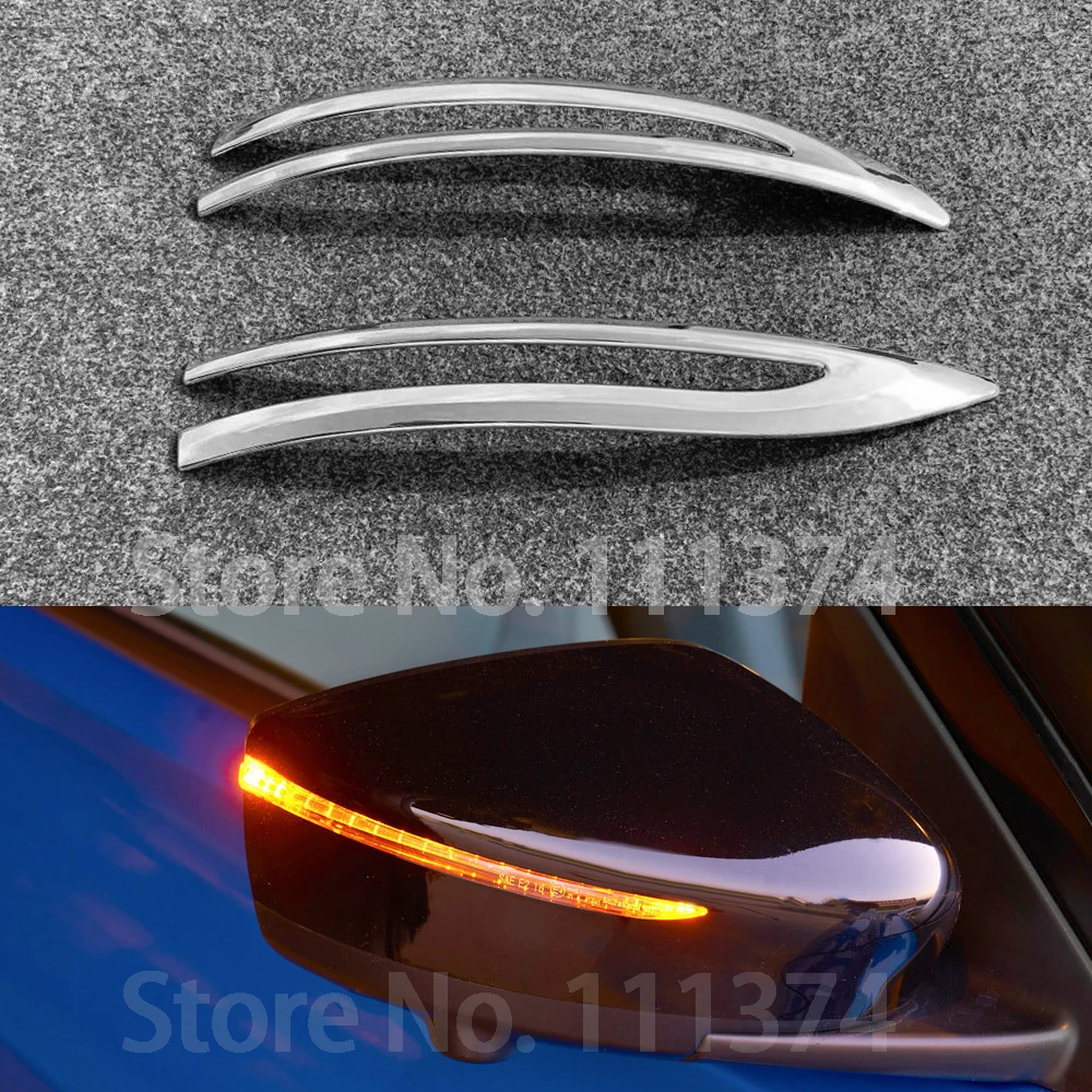 

Chrome Side Mirror Cover Trim For Nissan Kicks 2021 2022 ABS Rear View Wing Decoration Accessories
