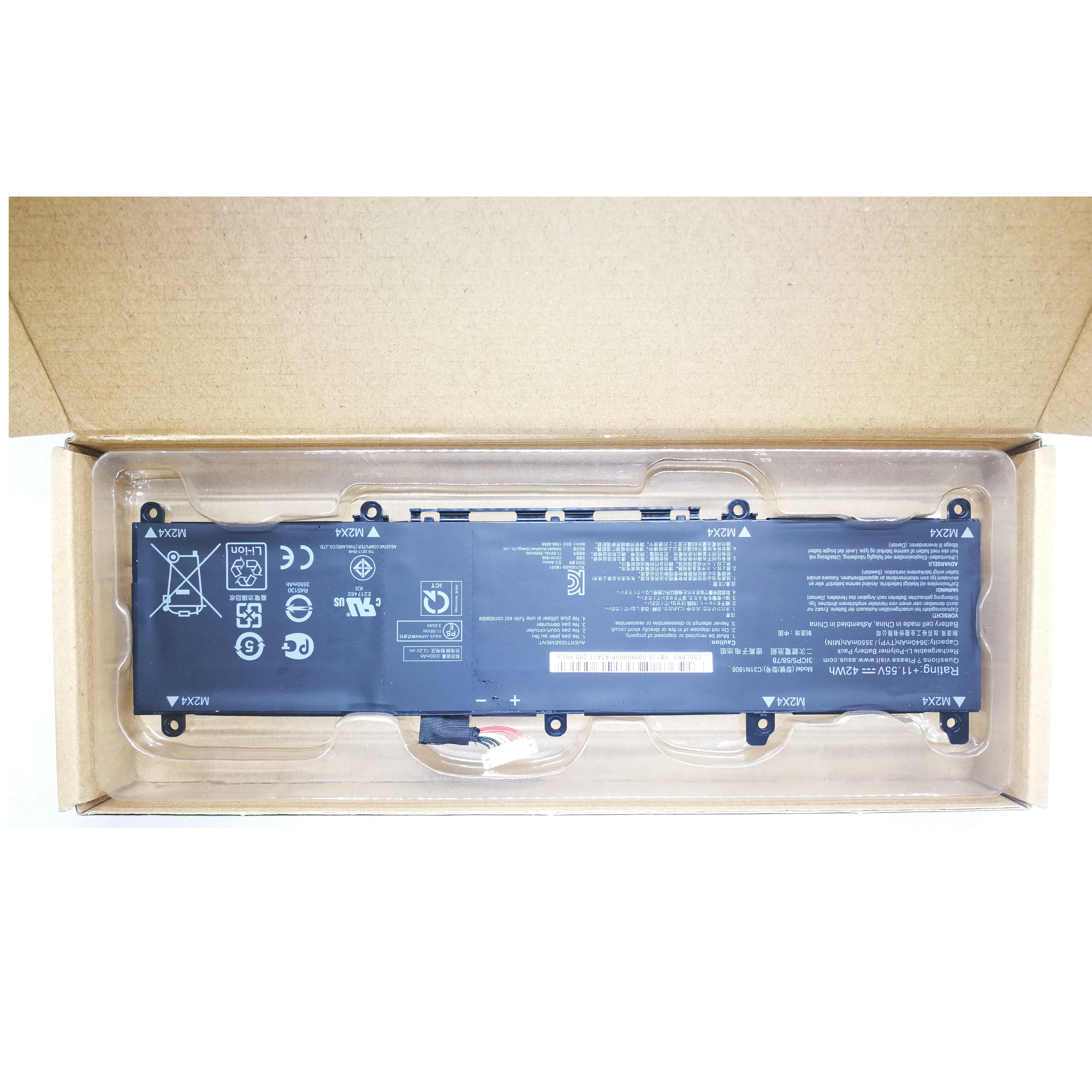 Фото Оригинальный аккумулятор для ноутбука C31N1806 для Asus VivoBook S13 S330FA-EY001T S330FN-EY032T S330UA-EY027T S330UN ADOL13F X330UA №4