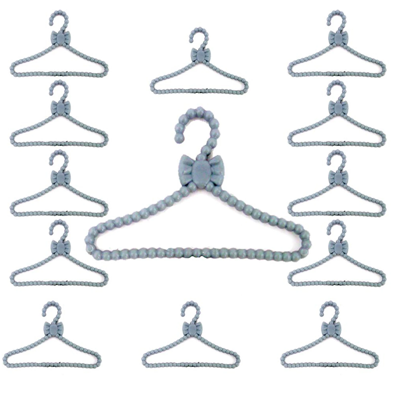 20 шт./партия Мини Серый вешалки Милая рубашка с длинным рукавом куртка штаны