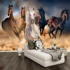 3D обои на заказ, настенная живопись в виде лошади, животных, Классический домашний декор, гостиная, комната