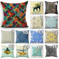 pattern cushion cover decor bohemian cover home throw new pillowcase cotton linen pillow car