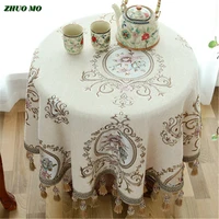 round table cloth with pendant wedding decoration kitchen accessories home decoration living room coffee house table cloth
