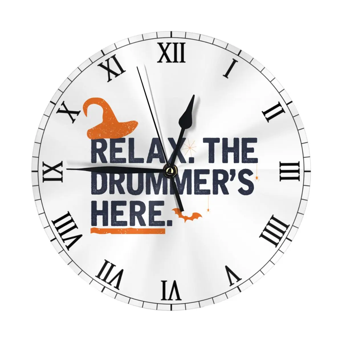 10inchRelax The Drummer S Here Смешные барабанные барабаны Playe(2) круглые Настенные часы