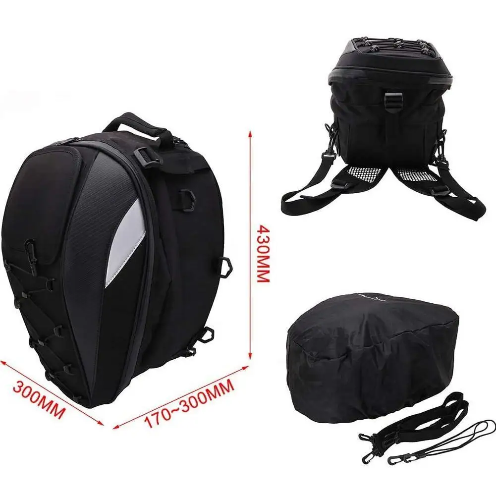 

1pcs Bolsa Trasero para Motocicleta Multifuncin Bolsa para Motocicletas Alta Trasero Agua Al Resistente De De Capacidad As K9T9