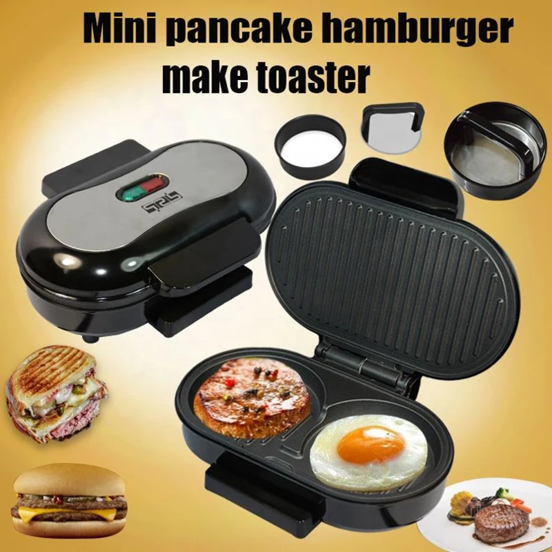 

Multi Function Electric Hamburger Grill Egg Frying Pan Steak Dual Breakfast Sandwich Maker Eggs Burger Machine Omelette Roaster