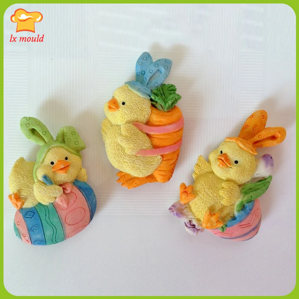 Cute Baby Chicken Shape Chocolate Silicone Mold Fondant Sugar Cake Decoration Mould Duck | Дом и сад