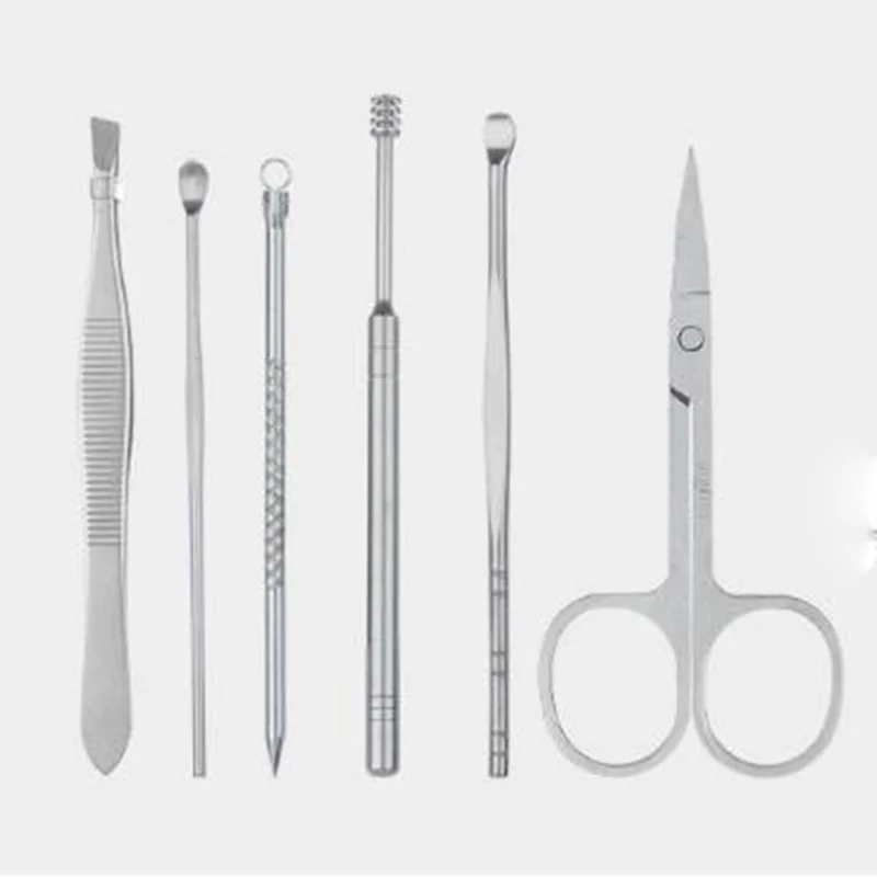 

19Pcs Stainless Steel Manicure Cutter Nail Clippers Set Portable Nail Supplies for Professionals Nail Scissors Accessories Tool