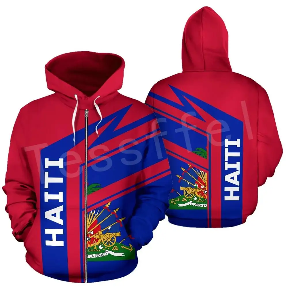 

Tessffel Country Emblem Flag Caribbean Sea Haiti Island Retro Pullover Men/Women Tracksuit Jacket 3Dprint Streetwear Hoodies A34