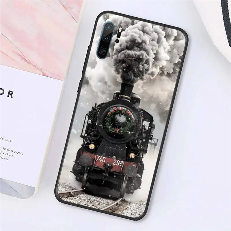 

Vintage train fundas mobile Phone Case For Huawei honor Mate P 10 20 30 40 Pro 10i 9 10 20 8x Lite Y91C V17 6.38 6.44