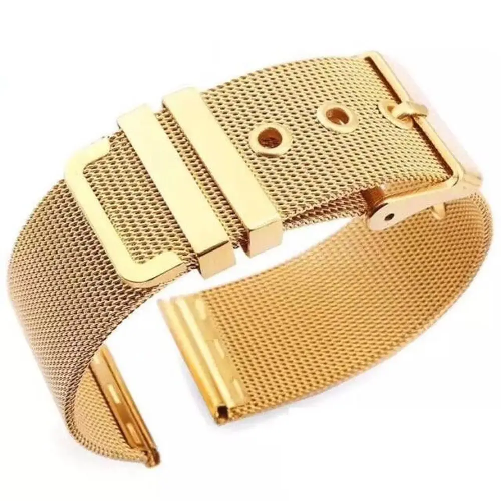Ремешок Миланская петля из нержавеющей стали для Apple Watch Band 5 4 40 мм 44 металлический