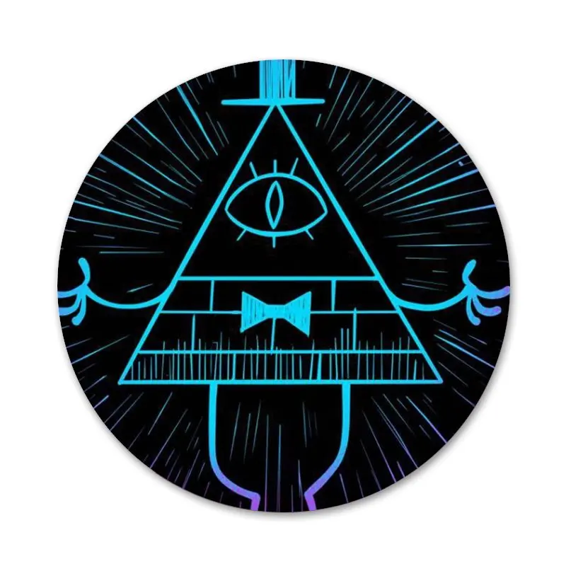 

58mm Illuminati Logo Badge Brooch Pin Accessories For Clothes Backpack Decoration gift