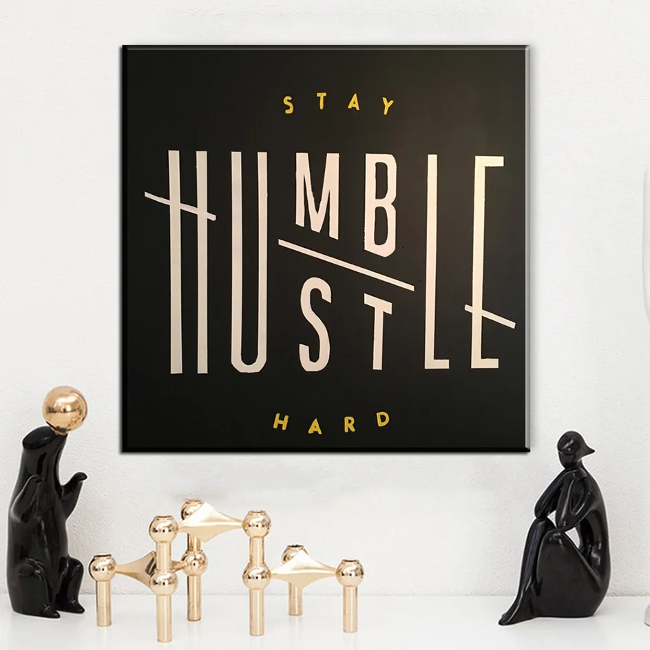 Черный белый цвет мотивационные цитатой жизни на холсте Плакаты Печать