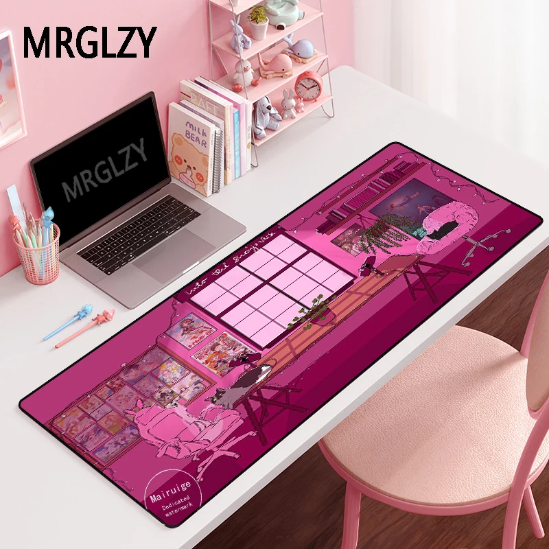 розовый коврик для мыши mrglzy для