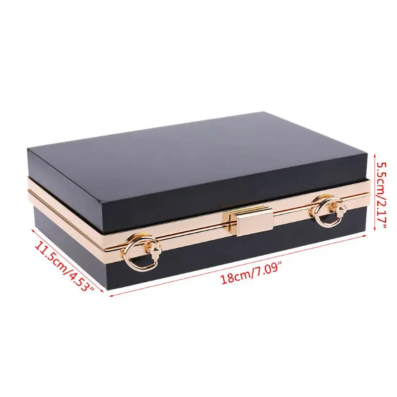 

Rectangle Metal Frame Box Purses Handles for DIY Handbags Evening Bag Clutch Accessories