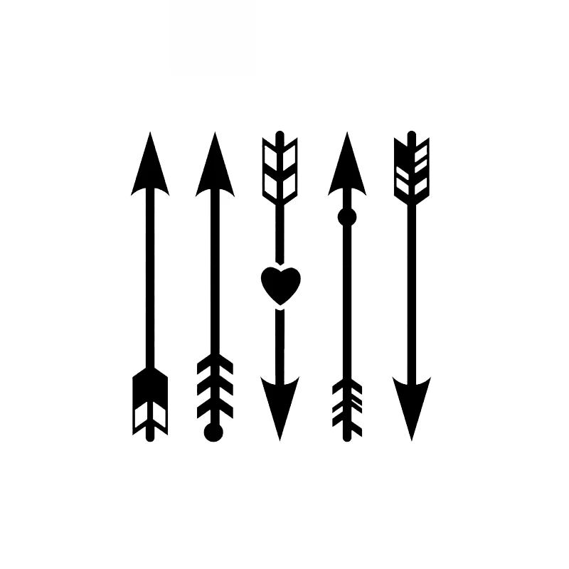 

Car Stickers Funny Archery Decoration PVC Car Stickers Bumper Window Decals Waterproof Sunscreen Black/white,13cm*12cm