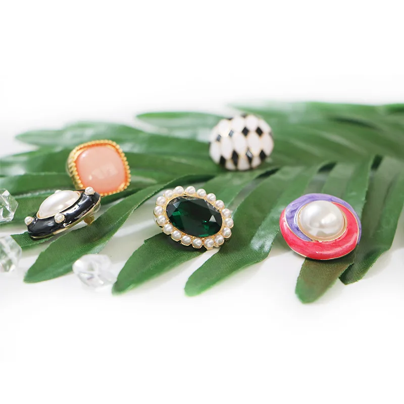 

Korean Fashion Women Earring 2021Vintage Plaid Colorful Stud Earring Clip Charm Lady Fashion Gift Accessories Aesthetic Jewelry