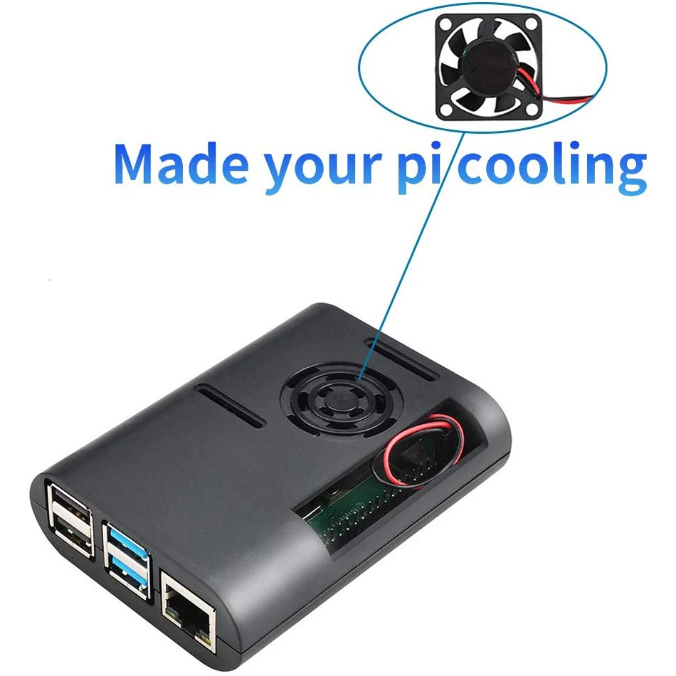 Чехол для Raspberry Pi 4b с охлаждающим вентилятором и радиатором | Компьютеры офис