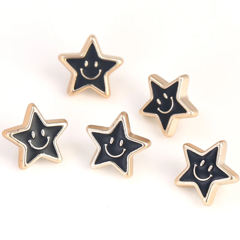 Женская рубашка кнопка для одежды хвостовик черный милый мультфильм пластиковые