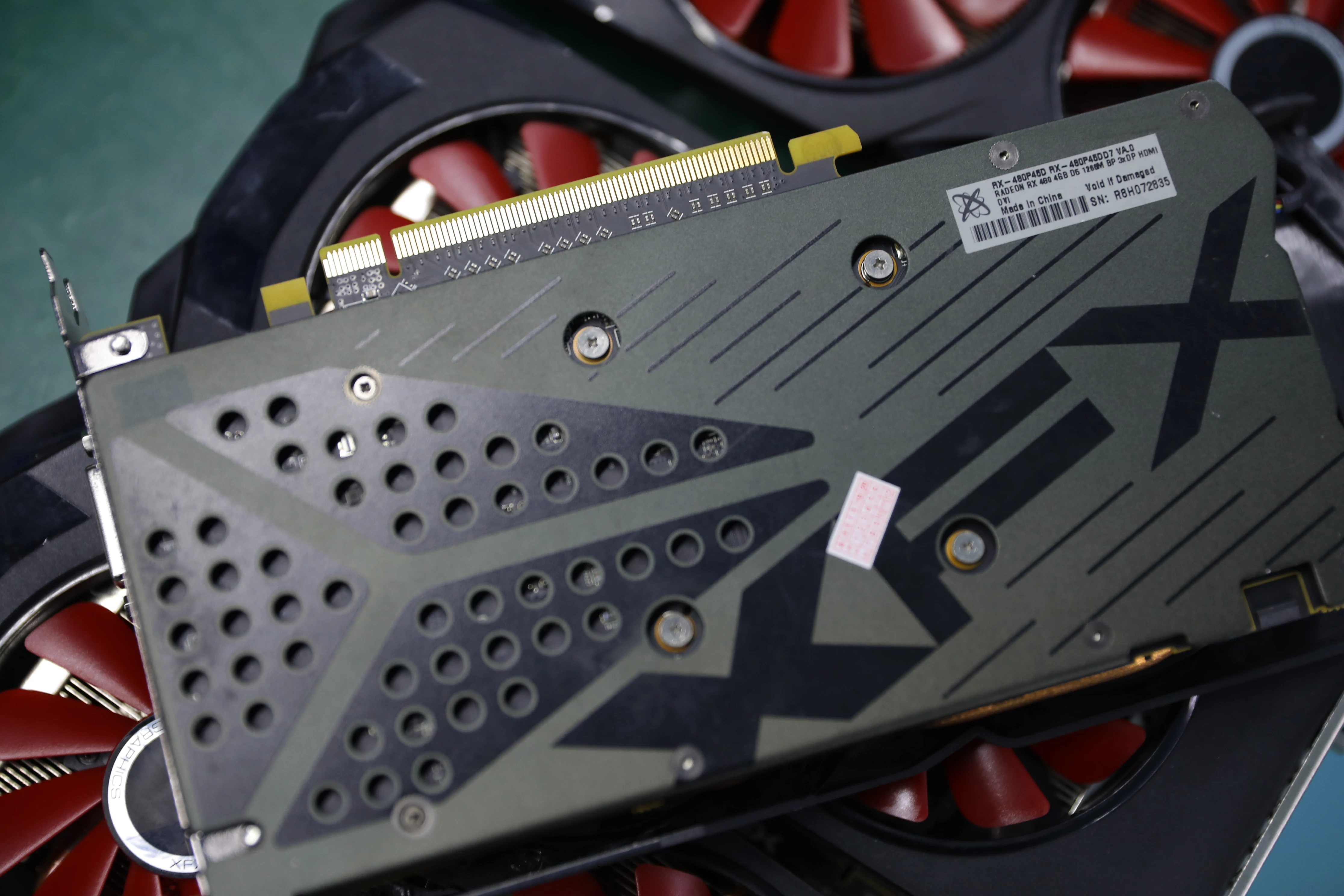 Бывшая в употреблении оригинальная видеокарта XFX RX 480 4 ГБ бит GDDR5 для ПК игровая 570