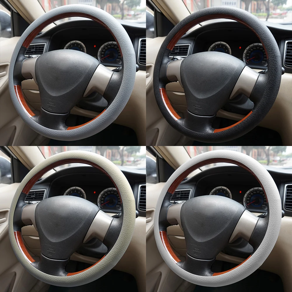 FORAUTO чехол рулевого колеса автомобиля рулевое крышка силиконовая эластичная 38 см Авто-Стайлинг авто аксессуары Универсальный Авто украшения