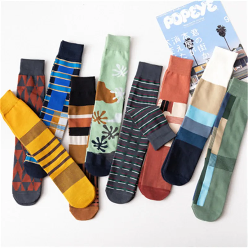 POBPOP Модные женские чулки левые и правые Асимметричные модный уличный стиль