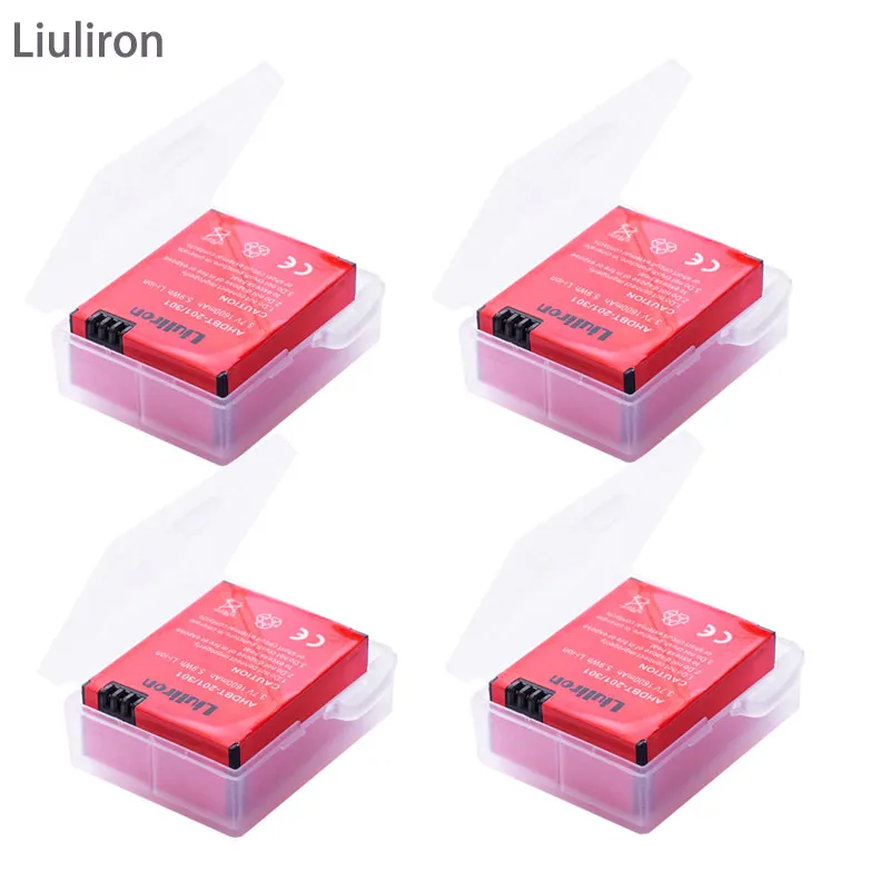 4battery Go Pro hero 3 3+ gopro3 gopro 3 hero 3 батареи для Gopro hero 3 3+ Black Edition белый серебряный выпуск HD камеры аксессуары - Цвет: 4battery