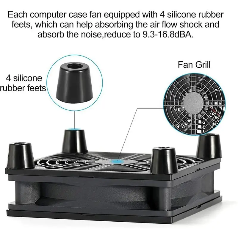 

5V USB Router Fan TV Box Cooler PC Case Fan Lightweight Silent Set-Top Box Radiator Cooler Computer DIY Repair Parts