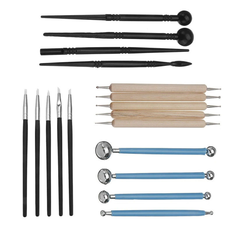 18 шт. профессиональная полимерная глиняная скульптура инструмент керамика