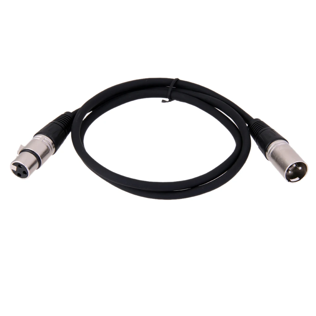 

2x Balanced 3pin XLR Cable Professional Microphone Cord 3 feet