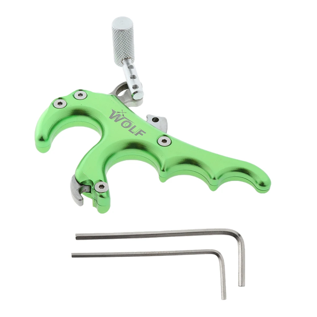 

4 Finger Archery Release Aids Compound Bow Thumb Release Trigger for Men Women Youth Archery Huntint Archery Practice Beginners