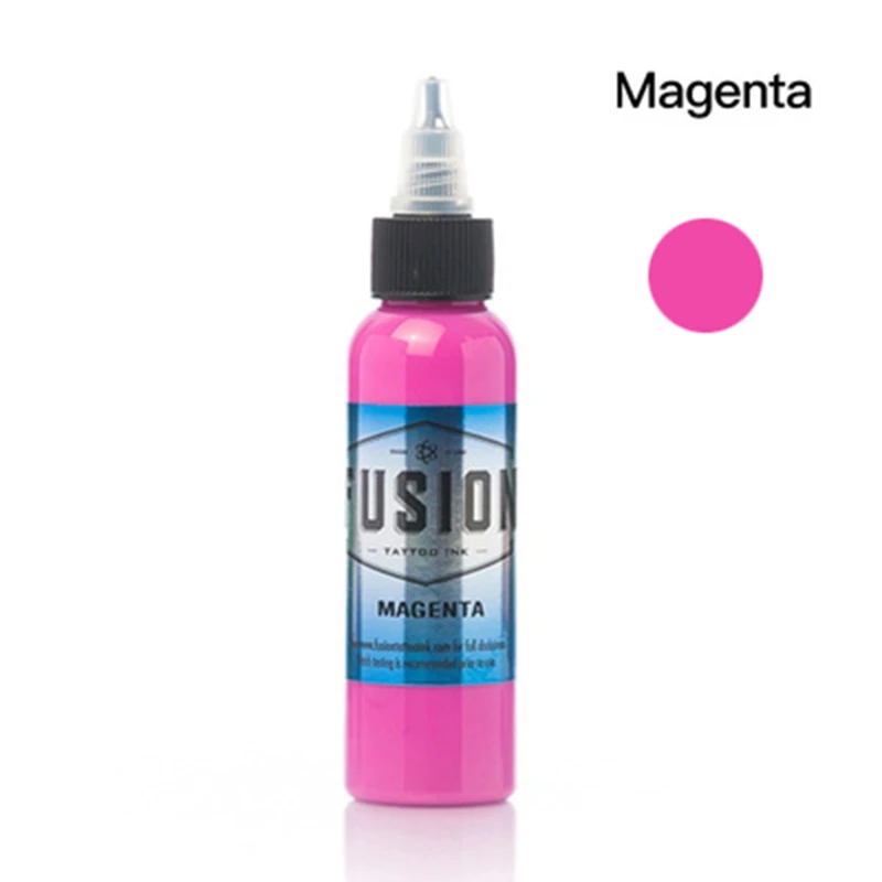magenta Набор чернил татуировки пигмент краска для татуау пигмент tintas para labios краска для татуировока пигменты цвет татуировки - Цвет: magenta