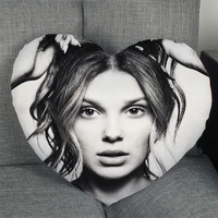 millie bobby brown pillow slips heart shape pillow covers bedding comfortable cushionsofahomecar high quality pillow cases