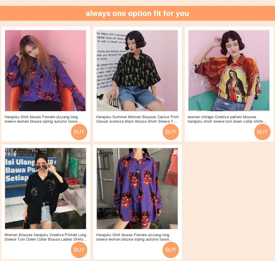 Harajuku рубашка blusas Женская ulzzang с длинным рукавом женская блузка srping Осень Свободный дьявол в готическом стиле с принтом Блузки корейские женские топы