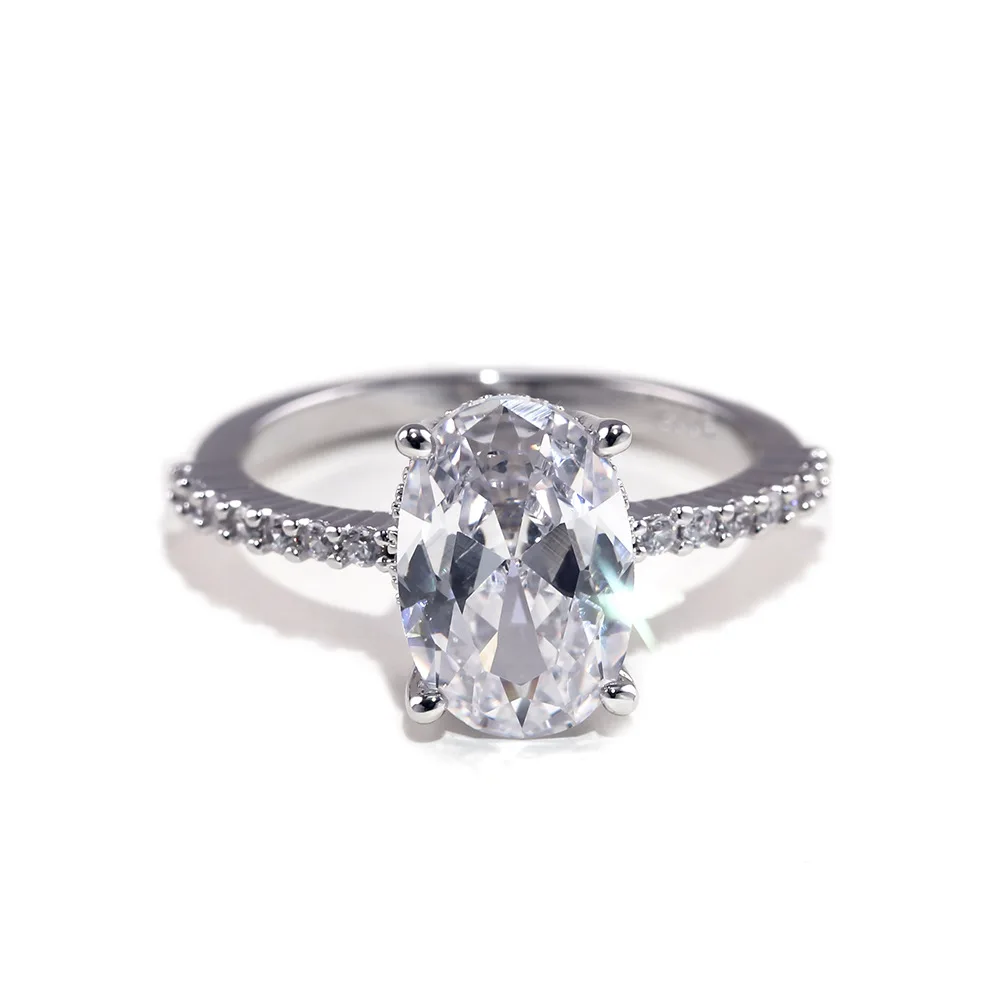 Fashion Zircon Women's Engagement Ring Best Promise Couple Jewelry | Украшения и аксессуары